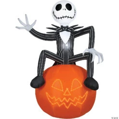 Halloween Decoration Series 20 10 Ft. Blow-Up Inflatable Lightshow Nightmare Before Christmas Jack Skellington With Built-In LED Lights Outdoor Yard Decoration