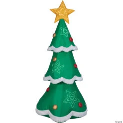 Halloween Decoration Series 22 10 Ft. Blow-Up Inflatable Mixed Media Christmas Tree With Built-In LED Lights Outdoor Yard Decoration