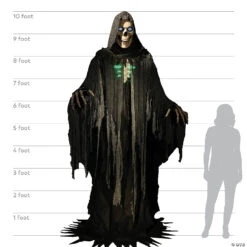 10' Towering Reaper Animated Prop -Halloween Decoration Series 10 towering reaper animated propmr124885 a06