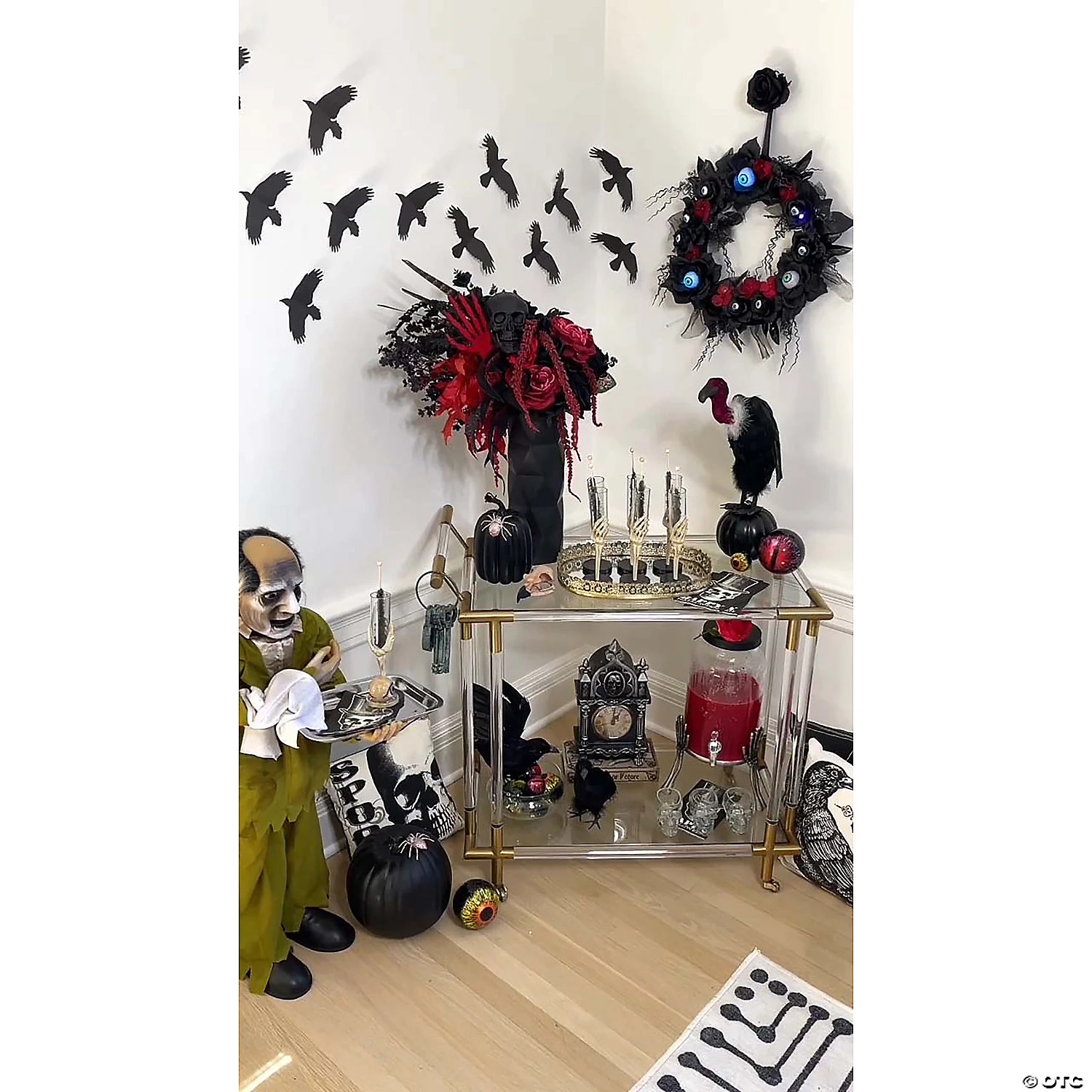 15" Lightup Eyeball Gothic Halloween Wreath 4 15" Lightup Eyeball Gothic Halloween Wreath - Image 2