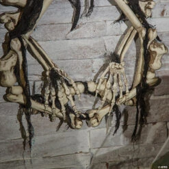 16.5" Lightup Skeleton Halloween Wreath -Halloween Decoration Series 16 5 lightup skeleton halloween wreathss72884 a02