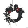 17" Gothic Skeleton Wreath Decoration -Halloween Decoration Series 17 gothic skeleton wreath decorationss79176