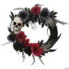18" Skull, Hands & Roses Wreath -Halloween Decoration Series 18 skull hands and roses wreathss63062