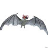 19" Gray Fanged Bat Animated Prop -Halloween Decoration Series 19 gray fanged bat animated propss88370