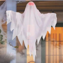 22" Animated Ghost With Light-Up Eyes Halloween Decoration