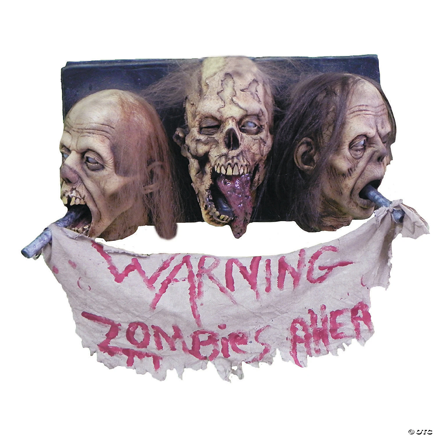 3-Faced Zombie Wall Plaque Halloween Decoration 3 3-Faced Zombie Wall Plaque Halloween Decoration