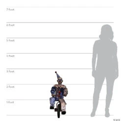 32" Tricycle Clown Doll Animated Prop Halloween Decoration -Halloween Decoration Series 32 tricycle clown doll animated prop halloween decorationmr123908 a06