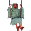 36" Hanging Dead Pumpkin Reaper On Swing Decoration -Halloween Decoration Series 36 hanging dead pumpkin reaper on swing decorationfw91196p