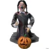 36" Lunging Pumpkin Carver Animated Prop 1 36" Lunging Pumpkin Carver Animated Prop -Halloween Decoration Series 36 lunging pumpkin carver animated proptt60260