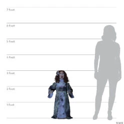 36" Talking Vintage Doll Decoration -Halloween Decoration Series 36 talking vintage doll decorationmr123489 a06