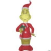 4 Ft. Blow-Up Inflatable Santa Grinch With Candy Cane & Built-In LED Lights Outdoor Yard Decoration 2 4 Ft. Blow-Up Inflatable Santa Grinch With Candy Cane & Built-In LED Lights Outdoor Yard Decoration -Halloween Decoration Series 4 ft blow up inflatable santa grinch with candy cane and built in led lights outdoor yard decorationss114904g