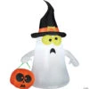42" Ghost With Witch Hat Airblown Outdoor Yard Decoration 2 42" Ghost With Witch Hat Airblown Outdoor Yard Decoration -Halloween Decoration Series 42 ghost with witch hat airblown outdoor yard decorationss63975g