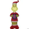 48" Blow Up Inflatable Dr. Seuss™ The Grinch With Present Outdoor Yard Decoration -Halloween Decoration Series 48 blow up inflatable dr seuss the grinch with present outdoor yard decorationss81246g