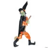 48" Hanging Leg Kicking Witch With Broom Halloween Decoration -Halloween Decoration Series 48 hanging leg kicking witch with broom halloween decorationss83234