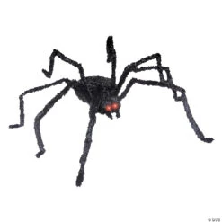 49" X 12" Animated Black Spider Halloween Decoration