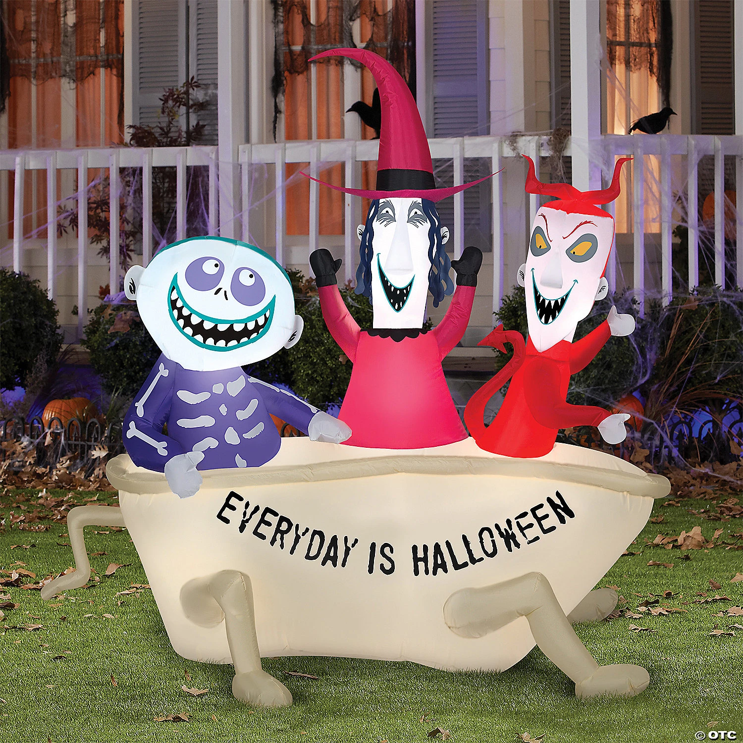 5 Ft. Blow-Up Inflatable Nightmare Before Christmas Lock Shock & Barrel With Built-In LED Lights Outdoor Yard Decoration 4 5 Ft. Blow-Up Inflatable Nightmare Before Christmas Lock Shock & Barrel With Built-In LED Lights Outdoor Yard Decoration - Image 2