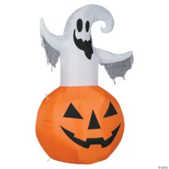 53" Blow-Up Inflatable Ghost Jack-O’-Lantern With Built-In LED Lights Outdoor Yard Decoration -Halloween Decoration Series 53 blow up inflatable ghost jack o lantern with built in led lights outdoor yard decorationss225311g a02