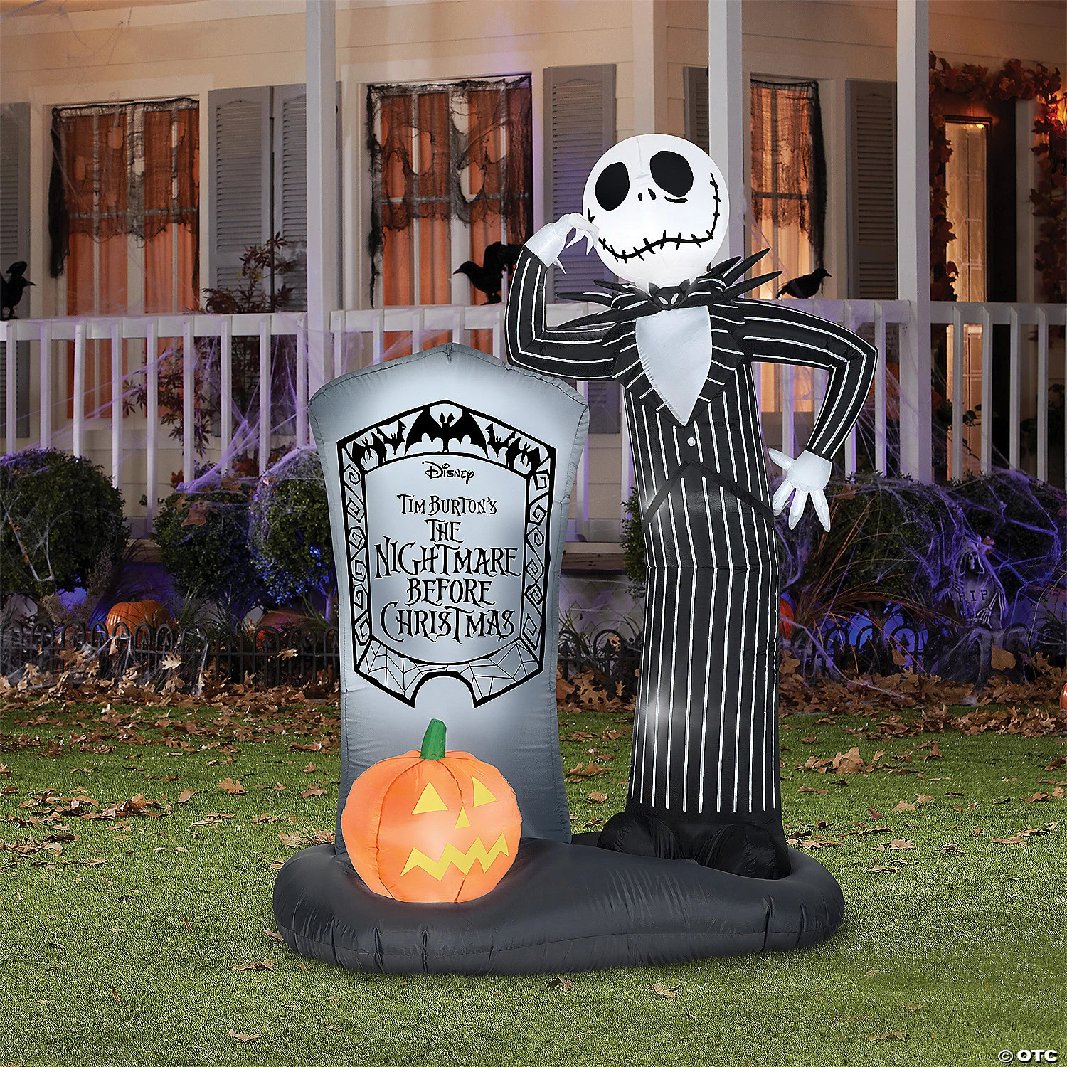 6 Ft. Blow-Up Inflatable Nightmare Before Christmas Jack Skellington Tomb With Built-In LED Lights Outdoor Yard Decoration 4 6 Ft. Blow-Up Inflatable Nightmare Before Christmas Jack Skellington Tomb With Built-In LED Lights Outdoor Yard Decoration - Image 2