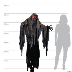 6 Ft. Hanging Reaper Halloween Decoration -Halloween Decoration Series 6 ft hanging reaper halloween decorationmr123903 a06