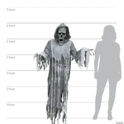 6' Hanging Animated Phantom Halloween Decoration 12 6' Hanging Animated Phantom Halloween Decoration -Halloween Decoration Series 6 hanging animated phantom halloween decorationmr123110 a06