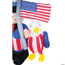6' Inflatable Uncle Sam With Eagle Outdoor Yard Decoration -Halloween Decoration Series 6 inflatable uncle sam with eagle outdoor yard decorationvah0016 a02