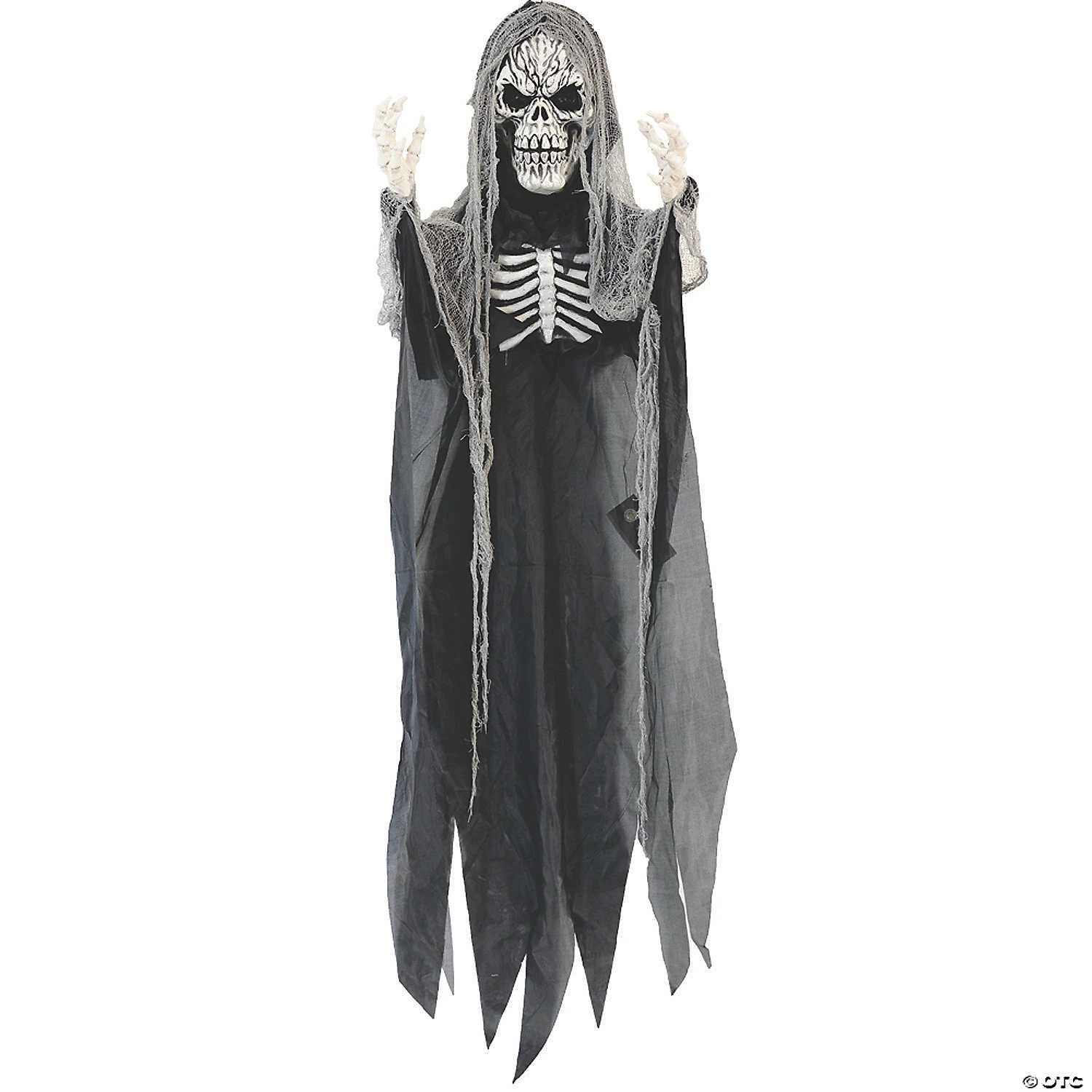 6' Lightup Hanging Skeleton Reaper Halloween Decoration 3 6' Lightup Hanging Skeleton Reaper Halloween Decoration