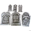 6 Piece Tombstone Kit -Halloween Decoration Series 6 piece tombstone kitss76271