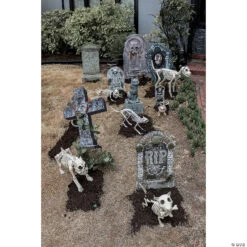 6 Piece Tombstone Kit 8 6 Piece Tombstone Kit -Halloween Decoration Series 6 piece tombstone kitss76271 a02