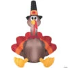 60" Blow Up Inflatable Happy Turkey Day Outdoor Yard Decoration -Halloween Decoration Series 60 blow up inflatable happy turkey day outdoor yard decorationss73774g