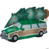 60" Blow Up Inflatable National Lampoon's Christmas Vacation Car With Tree Outdoor Yard Decoration -Halloween Decoration Series 60 blow up inflatable national lampoons christmas vacation car with tree outdoor yard decorationss110518g