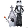60" Blow Up Inflatable Nightmare Before Christmas Jack Skellington & Zero With House Outdoor Halloween Yard Decoration -Halloween Decoration Series 60 blow up inflatable nightmare before christmas jack skellington and zero with house outdoor halloween yard decorationss224416g