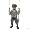 62" Hanging Lightup Animated Swinging Skeleton Boy Decoration -Halloween Decoration Series 62 hanging lightup animated swinging skeleton boy decorationmr122854