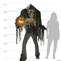 7' Prowling Jack Animated Prop -Halloween Decoration Series 7 prowling jack animated propmr124920 a06