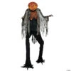 7' Scorched Scarecrow With Flamelight Animated Prop -Halloween Decoration Series 7 scorched scarecrow with flamelight animated propmr124912
