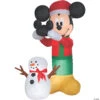 72" Blow Up Inflatable Mickey Snowman Outdoor Yard Decoration -Halloween Decoration Series 72 blow up inflatable mickey snowman outdoor yard decorationss117107g