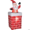72" Blow Up Inflatable Santa Chimney Outdoor Yard Decoration -Halloween Decoration Series 72 blow up inflatable santa chimney outdoor yard decorationss86119g