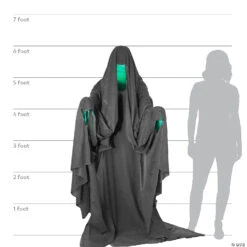 72" Hooded Phantom Animated Prop -Halloween Decoration Series 72 hooded phantom animated propmr124858 a06