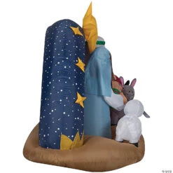 78" Blow-Up Inflatable Snowy Night Nativity With Built-In Lights Outdoor Yard Decoration -Halloween Decoration Series 78 blow up inflatable snowy night nativity with built in lights outdoor yard decorationss118905g a01