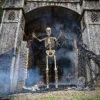 8' Towering Skeleton With Projection Eyes -Halloween Decoration Series 8 towering skeleton with projection eyesmr123682