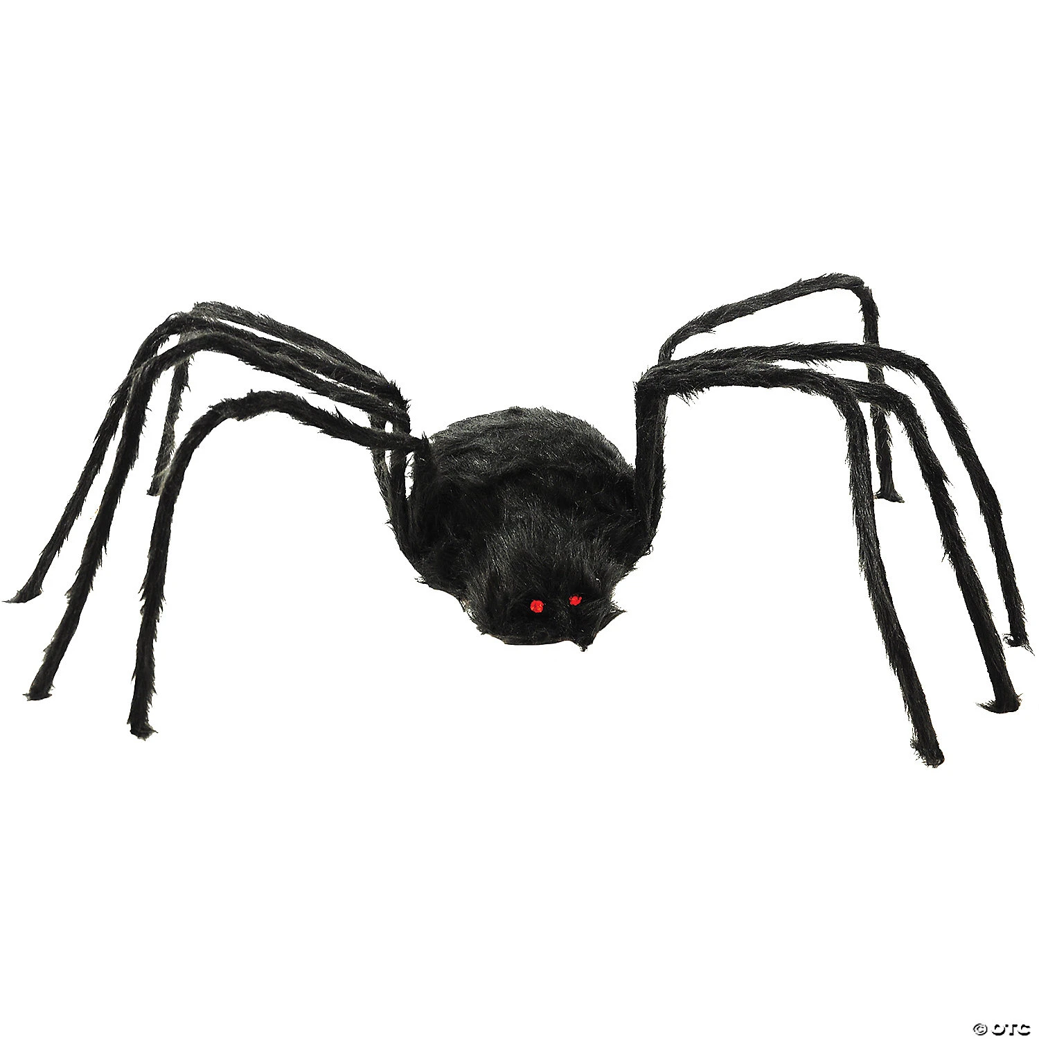 80" Black Furry Spider Decoration 3 80" Black Furry Spider Decoration
