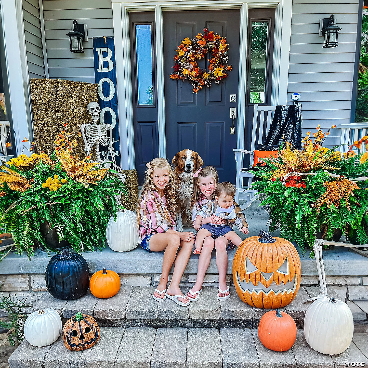 9" Funny Pumpkin Jack-o-Lantern Decoration 4 9" Funny Pumpkin Jack-o-Lantern Decoration - Image 2