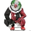 Animated Crouching Red Clown Prop -Halloween Decoration Series animated crouching red clown propmr124650