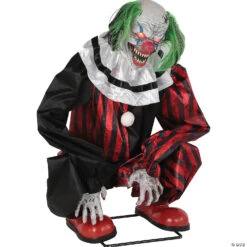 Animated Crouching Red Clown Prop -Halloween Decoration Series animated crouching red clown propmr124650 a03