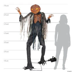 Animated Scorched Scarecrow With Fog Machine -Halloween Decoration Series animated scorched scarecrow with fog machinemr127030 a06