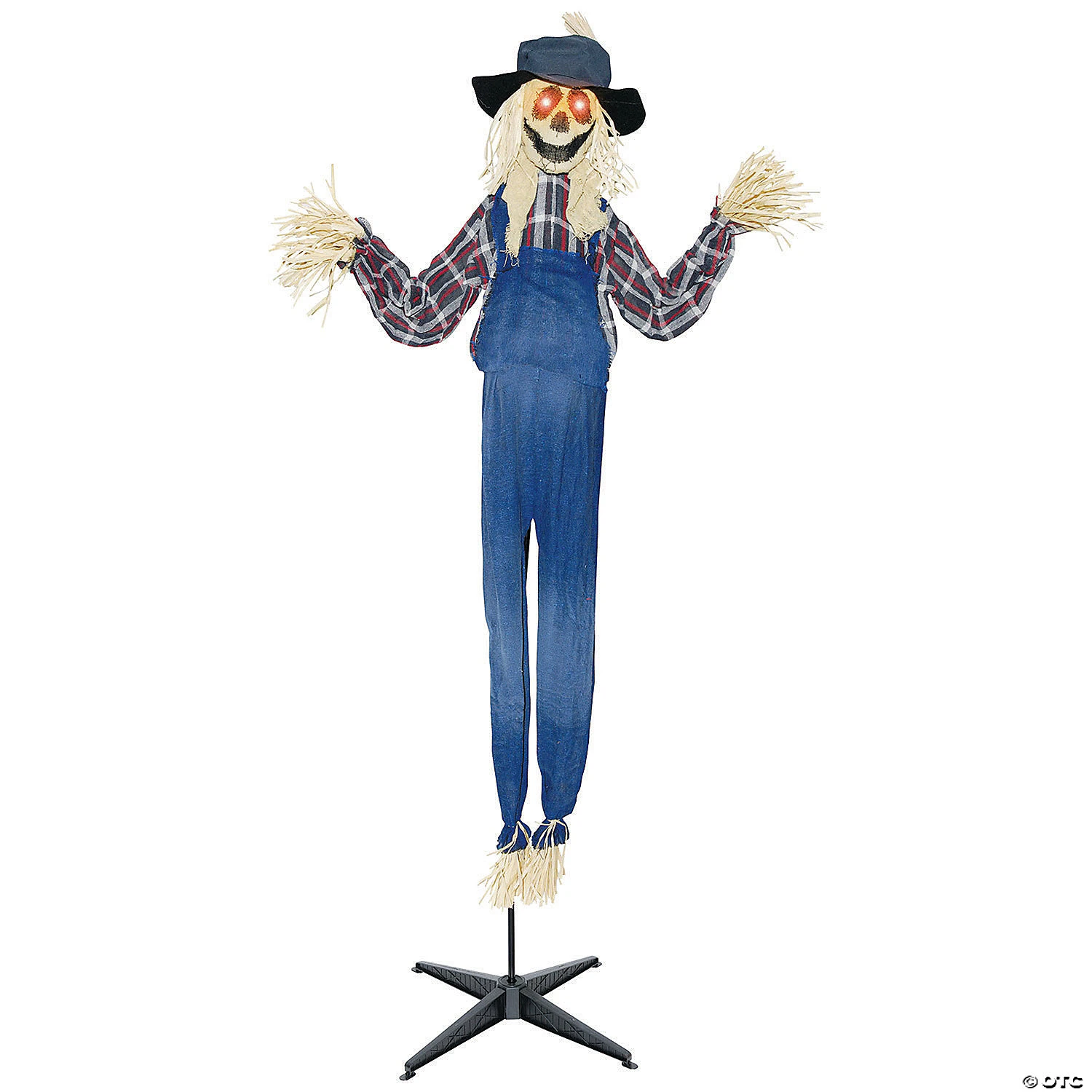 Animated Standing Scarecrow Halloween Decoration 3 Animated Standing Scarecrow Halloween Decoration