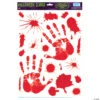 Bloody Handprint Clings -Halloween Decoration Series bloody handprint clingsbg01035