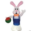 Blow Up Inflatable 7 Ft. Bunny Outdoor Yard Decoration -Halloween Decoration Series blow up inflatable 7 ft bunny outdoor yard decorationvahe0023