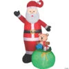 Blow Up Inflatable Lightshow Santa Outdoor Yard Decoration -Halloween Decoration Series blow up inflatable lightshow santa outdoor yard decorationss110186g