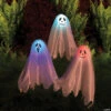 Color-Changing Ghosts On Posts Halloween Yard Decoration - 3 Pc. -Halloween Decoration Series color changing ghosts on posts halloween yard decoration 3 pcfw91696