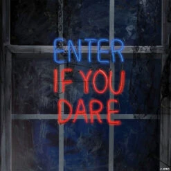 Enter If You Dare Sign 7 Enter If You Dare Sign -Halloween Decoration Series enter if you dare signss73217g a02